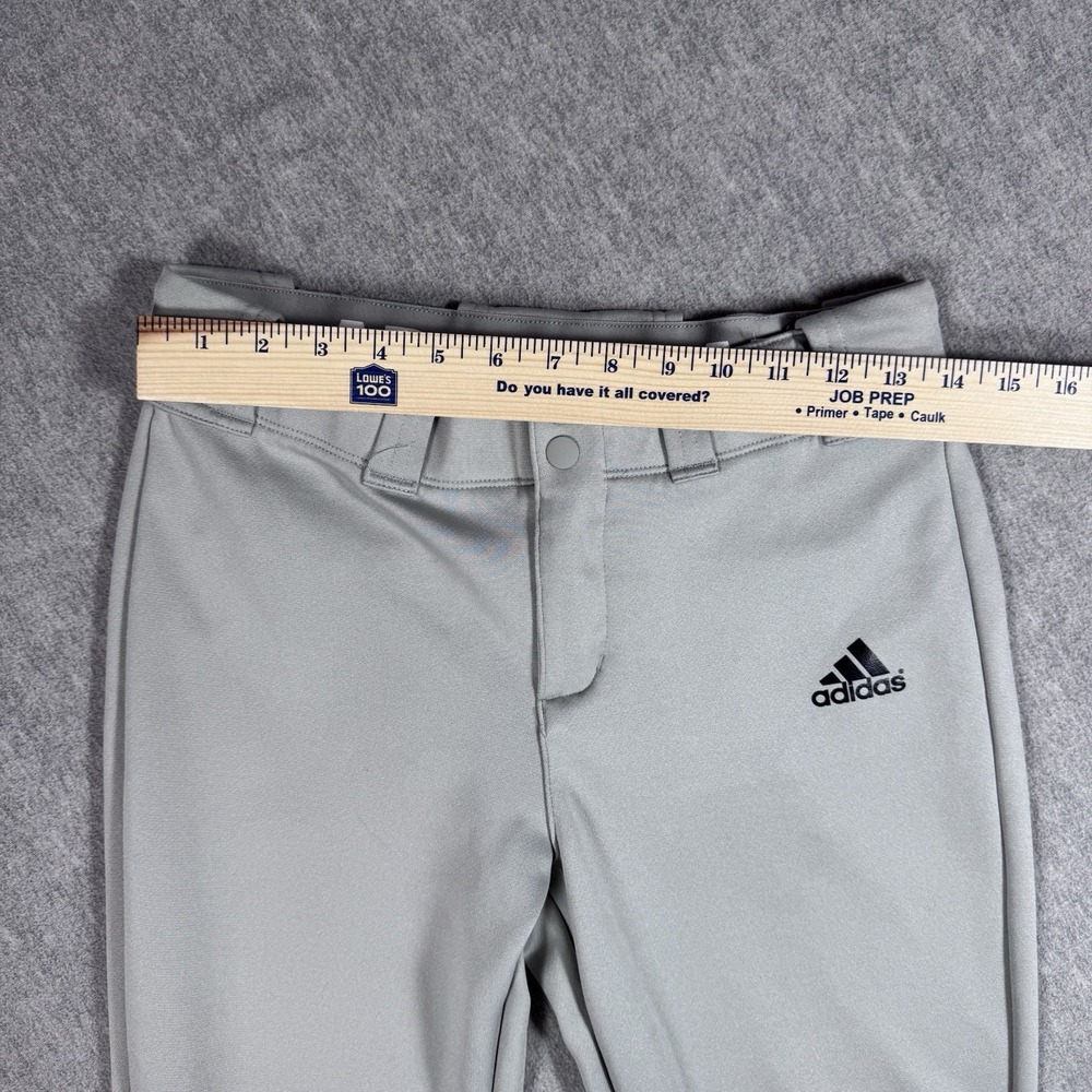 Adidas Womens Softball Pants Gray Aeroready Stretch Pocket Snap Sz Small - Picture 7 of 8
